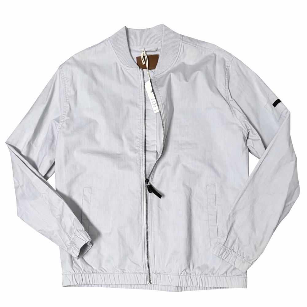 Civil Society Light Gray Zip-Up Bomber Jacket Brand New Never Worn